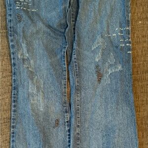 Prevoir Maternity Jeans with Dark Blue Accents